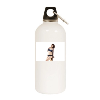 Mary Elizabeth Winstead White Water Bottle With Carabiner