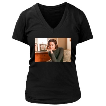 Mary Elizabeth Winstead Women's Deep V-Neck TShirt