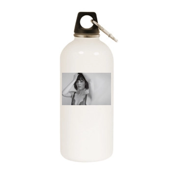 Mary Elizabeth Winstead White Water Bottle With Carabiner