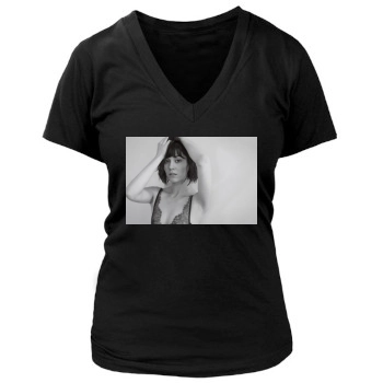 Mary Elizabeth Winstead Women's Deep V-Neck TShirt