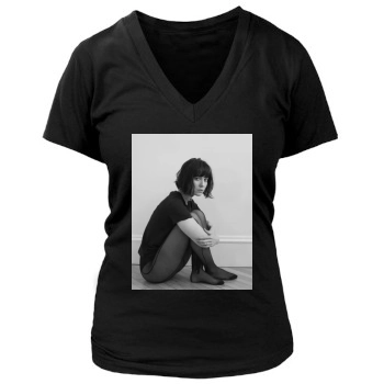 Mary Elizabeth Winstead Women's Deep V-Neck TShirt