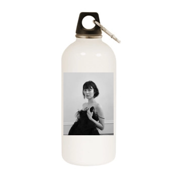 Mary Elizabeth Winstead White Water Bottle With Carabiner