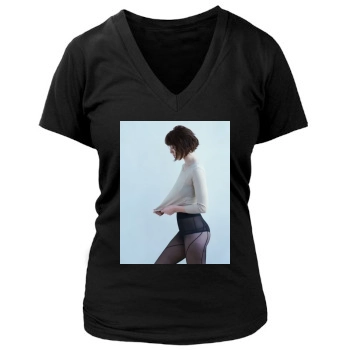 Mary Elizabeth Winstead Women's Deep V-Neck TShirt