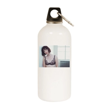 Mary Elizabeth Winstead White Water Bottle With Carabiner