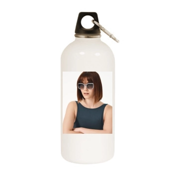 Mary Elizabeth Winstead White Water Bottle With Carabiner