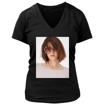 Mary Elizabeth Winstead Women's Deep V-Neck TShirt