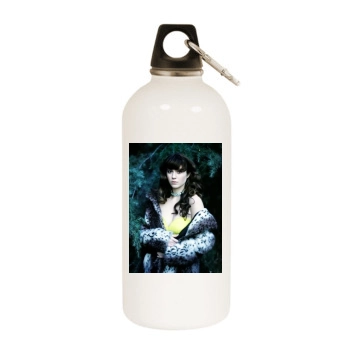 Mary Elizabeth Winstead White Water Bottle With Carabiner