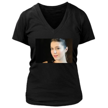 Mary Elizabeth Winstead Women's Deep V-Neck TShirt