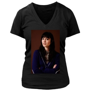 Mary Elizabeth Winstead Women's Deep V-Neck TShirt