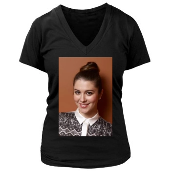 Mary Elizabeth Winstead Women's Deep V-Neck TShirt