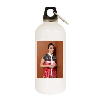 Mary Elizabeth Winstead White Water Bottle With Carabiner