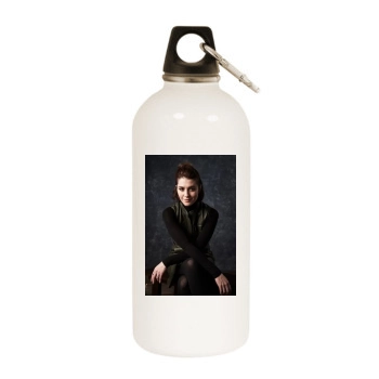 Mary Elizabeth Winstead White Water Bottle With Carabiner