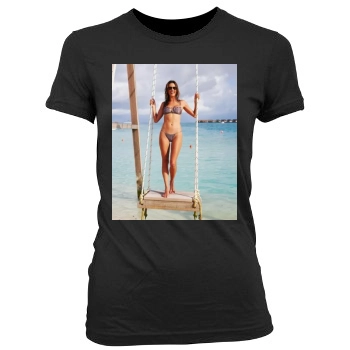 Alessandra Ambrosio Women's Junior Cut Crewneck T-Shirt