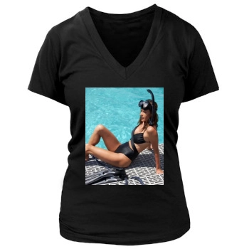 Alessandra Ambrosio Women's Deep V-Neck TShirt