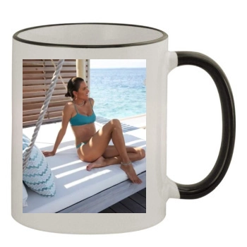 Alessandra Ambrosio 11oz Colored Rim & Handle Mug