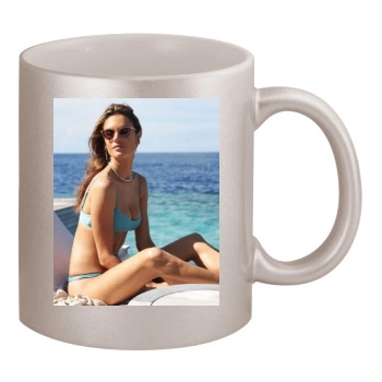 Alessandra Ambrosio 11oz Metallic Silver Mug