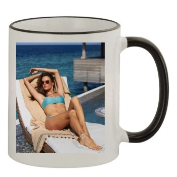 Alessandra Ambrosio 11oz Colored Rim & Handle Mug