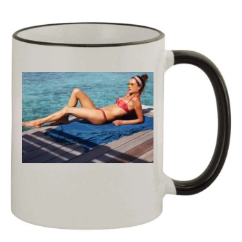 Alessandra Ambrosio 11oz Colored Rim & Handle Mug