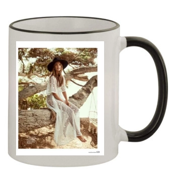 Alessandra Ambrosio 11oz Colored Rim & Handle Mug