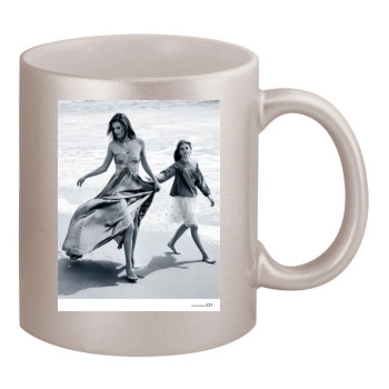 Alessandra Ambrosio 11oz Metallic Silver Mug