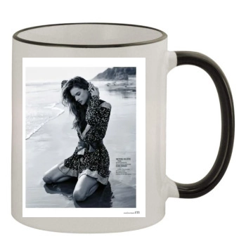 Alessandra Ambrosio 11oz Colored Rim & Handle Mug