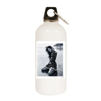 Alessandra Ambrosio White Water Bottle With Carabiner