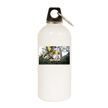 Alyson Stoner White Water Bottle With Carabiner