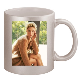 Elizabeth Debicki 11oz Metallic Silver Mug