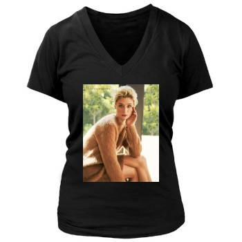 Elizabeth Debicki Women's Deep V-Neck TShirt