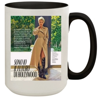 Elizabeth Debicki 15oz Colored Inner & Handle Mug