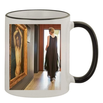 Elizabeth Debicki 11oz Colored Rim & Handle Mug