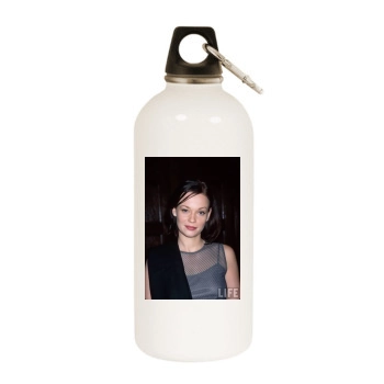 Samantha Mathis White Water Bottle With Carabiner