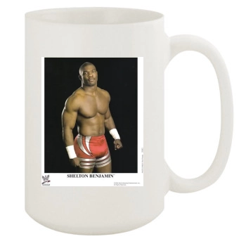 shelton benjamin 15oz White Mug