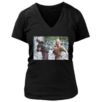 Steve Austin Women's Deep V-Neck TShirt