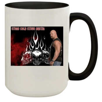 Steve Austin 15oz Colored Inner & Handle Mug