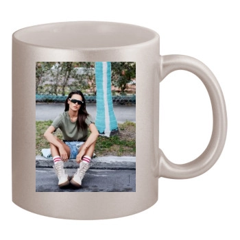 Alessandra Ambrosio 11oz Metallic Silver Mug