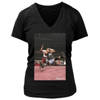 Steve Austin Women's Deep V-Neck TShirt