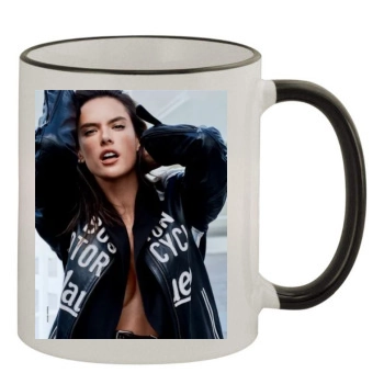 Alessandra Ambrosio 11oz Colored Rim & Handle Mug