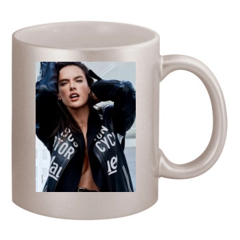 Alessandra Ambrosio 11oz Metallic Silver Mug