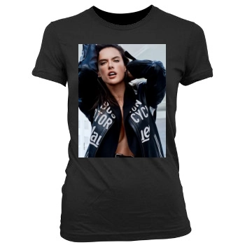 Alessandra Ambrosio Women's Junior Cut Crewneck T-Shirt