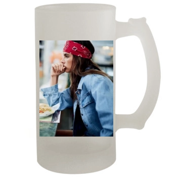 Alessandra Ambrosio 16oz Frosted Beer Stein