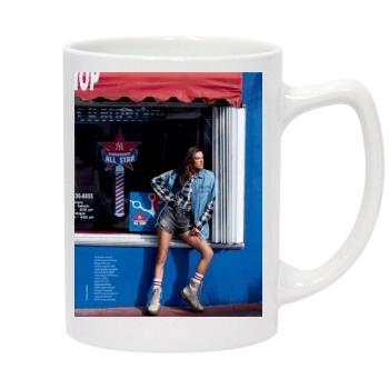 Alessandra Ambrosio 14oz White Statesman Mug