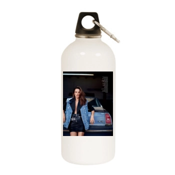 Alessandra Ambrosio White Water Bottle With Carabiner