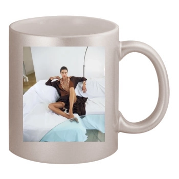 Alessandra Ambrosio 11oz Metallic Silver Mug