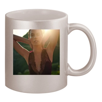 Alessandra Ambrosio 11oz Metallic Silver Mug