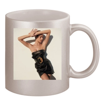 Alessandra Ambrosio 11oz Metallic Silver Mug