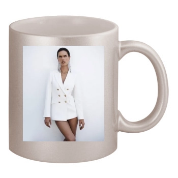 Alessandra Ambrosio 11oz Metallic Silver Mug