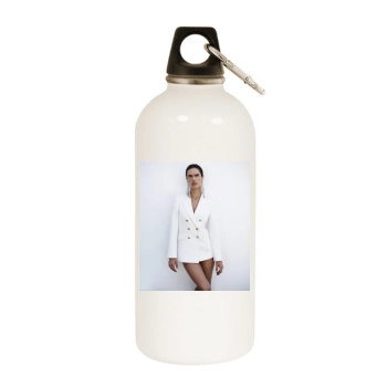 Alessandra Ambrosio White Water Bottle With Carabiner