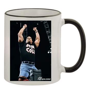 Steve Austin 11oz Colored Rim & Handle Mug