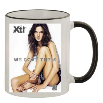 Alessandra Ambrosio 11oz Colored Rim & Handle Mug